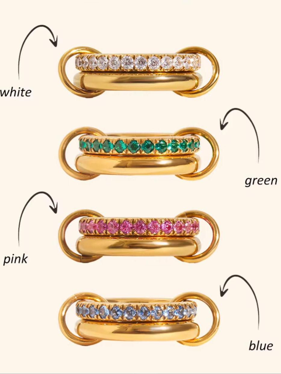 Double Layer band ring