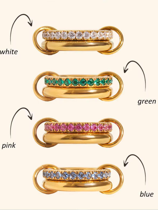 Double Layer band ring